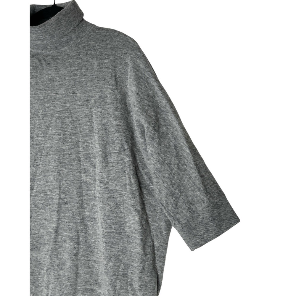 COS 100%  Wool Midi Sweater Dress Women's‎ Size XS Gray Oversized Cozy Stretch - Picture 8 of 11